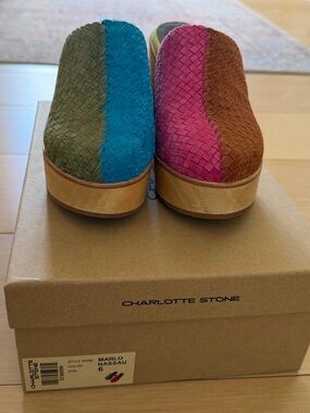 Charlotte Stone Martino Clog / Nassau Size 6